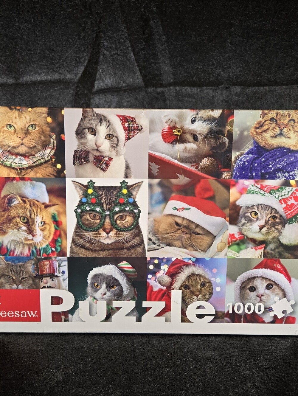 Cats in Christmas Outfits 1000 Piece Puzzle We Wish You A Merry Christmas Sealed